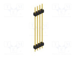 Connector: pin strips; pin header; male; PIN: 4; 2.54mm; THT; 1x4