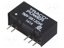Converter: DC/DC; 1W; Uin: 4.5÷5.5V; Uout: 12VDC; Uout2: -12VDC; SIP7