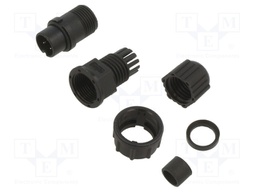 Plug; Connector: circular; size B; male; PIN: 3; 5A; IP67; 4.5÷6.5mm