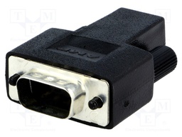 D-Sub; PIN: 9; plug; HDP-20; male; shielded,w/o contacts; for cable