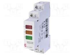 Voltage indicator; 3x240VAC; IP20; for DIN rail mounting