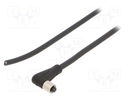 Connector: M5; plug; female; cables; for cable; PIN: 4; 1A; IP67; 60V