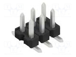 Connector: pin strips; pin header; male; PIN: 6; 2.54mm; SMT; 2x3