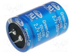 Capacitor: electrolytic; backup capacitor,supercapacitor; 300F