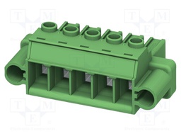 PCB connector, nominal cross section: 6 mm?, color: green, n