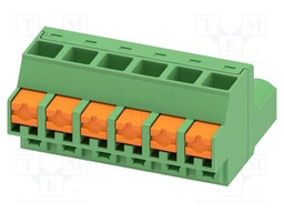 PCB connector, nominal cross section: 2.5 mm2, color: green,