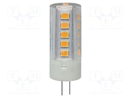 LED lamp; neutral white; G4; 12VDC; 12VAC; 385lm; P: 3.2W; 300°; IP20