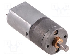 Motor: DC; with gearbox; POLOLU 20D; 6VDC; 3.2A; Shaft: D spring