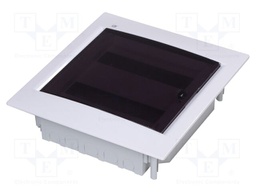 Enclosure: for modular components; IP40; plaster embedded; white