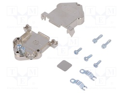 Enclosure: for D-Sub connectors; PIN: 15; HD20; shielded; UNC4-40