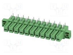 PCB headers, nominal cross section: 6 mm?, color: green, nom