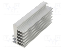 Heatsink: extruded; grilled; natural; L: 100mm; W: 30mm; H: 45mm; raw