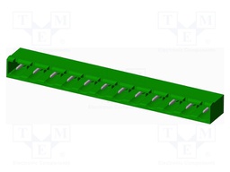 Connector: pluggable terminal block; socket; male; angled 90°