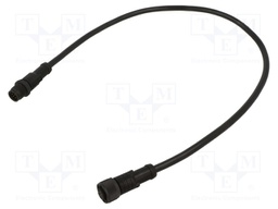 Cable: for sensors/automation; PIN: 8; M12-M12; 0.5m; plug; plug
