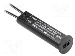 Touchless switch; black; 12VDC,24VDC; with motion detector