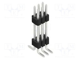 Connector: pin strips; pin header; male; PIN: 6; 1.27mm; SMT; 2x3