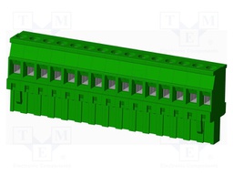 Connector: pluggable terminal block; plug; female; angled 90°
