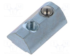 Nut; for profiles; Width of the groove: 12.9mm; ESD; steel; zinc