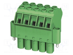 PCB connector, nominal cross section: 16 mm?, color: green,