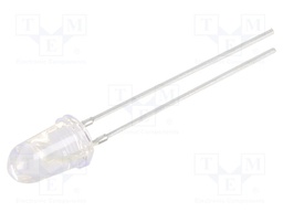 LED; UV; 30°; 20mA; 114mW; 370÷380nm; 3÷3.8V; THT; Front: convex