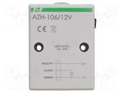 Twilight switch; wall mount; 12VAC; 12VDC; SPST-NO; IP65; 16A