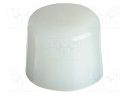 Hammer tip; 50mm; round; nylon; Shore hardness: 60; white