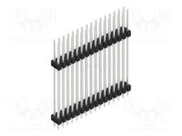 Connector: pin strips; pin header; male; PIN: 32; 2.54mm; THT; 2x16