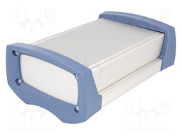 Enclosure: with panel; RAIL; X: 125mm; Y: 183mm; Z: 73mm; aluminium