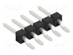 Connector: pin strips; pin header; male; PIN: 5; 2.54mm; SMT; 1x5