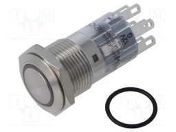 Switch: vandal resistant; Pos: 2; DPDT; 0.5A/220VAC; 1A/24VDC; IP65