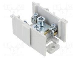 Splice terminal: distribution block; 125A; screw terminal; grey