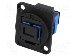 Connector: fiber optic; coupler; single mode duplex (SM)