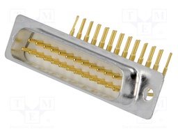 D-Sub; PIN: 25; socket; male; without cover,9,4mm standard; THT