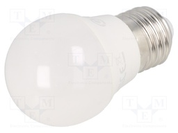 LED lamp; neutral white; E27; 230VAC; 5W; 200°; 4000K; 3pcs.