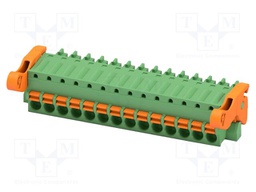 PCB connector, nominal cross section: 1.5 mm2, color: green,