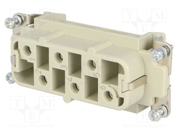 Connector: rectangular; female; Han HsB; PIN: 6; 6+PE; size 16B