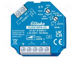 Dimmer; plaster embedded; 230VAC; intelligent house; 400W