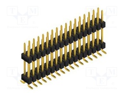 Connector: pin strips; pin header; male; PIN: 34; 2.54mm; SMT; 2x17