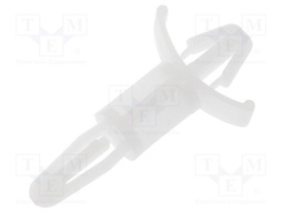 PCB distance; polyamide; L: 9.5mm; latch/latch; Colour: natural