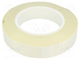 Tape: insulation; W: 25mm; L: 50m; D: 0.16mm; white; acrylic; 5%; 2.5kV