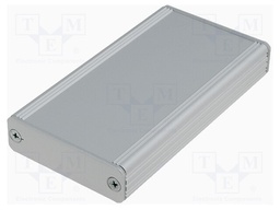 Enclosure: with panel; AKG; X: 55mm; Y: 100mm; Z: 16mm; aluminium