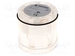 Signaller: lighting; continuous light; Colour: white; Usup: 24VDC