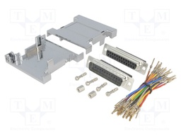 Transition: adapter; D-Sub 25pin male,D-Sub 25pin female