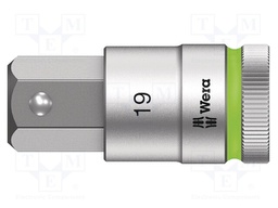 Key; Hex-Plus hexagon keys,socket spanner; HEX 19mm; 1/2"; 60mm