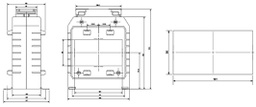 Current transformer; Iout: 1A; Iin: 1kA; 55x101mm