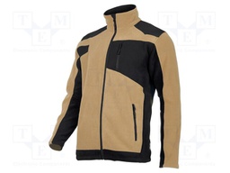 Fleece sweatshirt; Size: XXXL; beige-black; 290g/m2