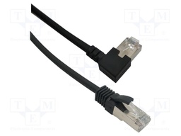 Patch cord; F/UTP; Cat: 6; RJ45 plug,RJ45 left angled plug; Cu