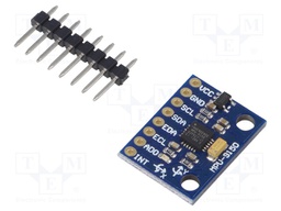 Sensor: position; accelerometer,magnetic field,gyroscope; I2C