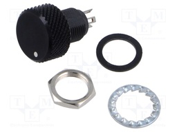 Potentiometer: shaft; single turn; 1kΩ; 1W; ±20%; linear; soldered