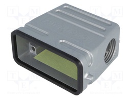 Enclosure: for HDC connectors; C146; size A10; for cable; angled